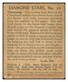 1934-36 Diamond Stars #032 Sam Rice Indians VG 473706 Kit Young Cards