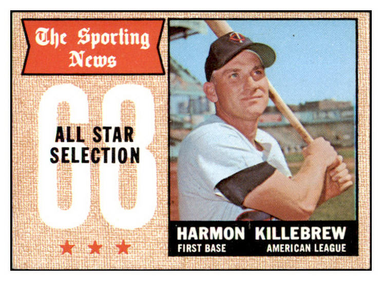 1968 Topps Baseball #361 Harmon Killebrew A.S. Twins EX+/EX-MT 473714 Kit Young Cards