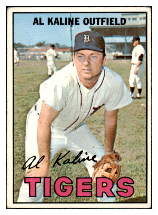 1967 Topps Baseball #030 Al Kaline Tigers VG 473718 Kit Young Cards