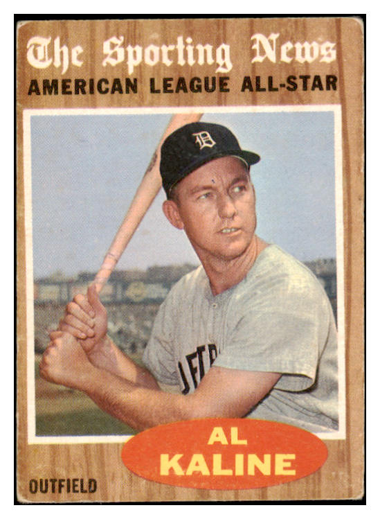 1962 Topps Baseball #470 Al Kaline A.S. Tigers VG 473719 Kit Young Cards