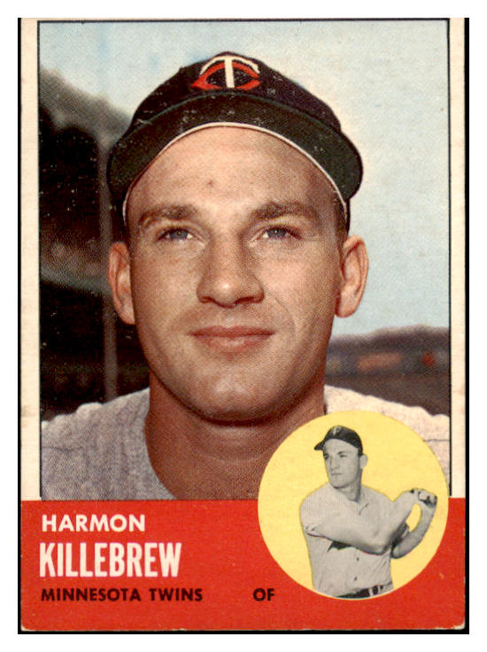 1963 Topps Baseball #500 Harmon Killebrew Twins EX 473720 Kit Young Cards