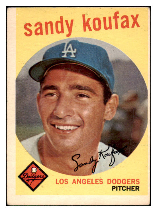 1959 Topps Baseball #163 Sandy Koufax Dodgers VG-EX 473727 Kit Young Cards