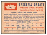 1960 Fleer Baseball #072 Ted Williams Red Sox VG-EX 473751 Kit Young Cards
