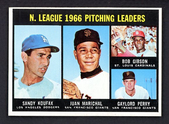 1967 Topps Baseball #236 N.L. Win Leaders Sandy Koufax EX-MT 473753 Kit Young Cards
