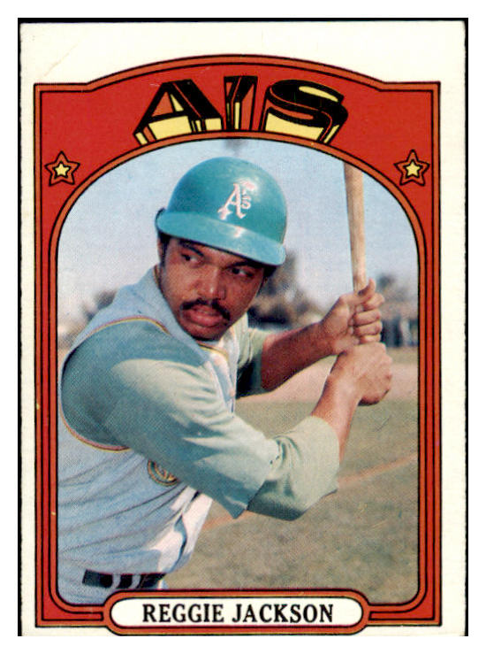 1972 Topps Baseball #436 Reggie Jackson A's EX-MT 473775 Kit Young Cards