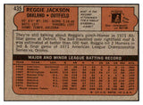 1972 Topps Baseball #436 Reggie Jackson A's EX-MT 473775 Kit Young Cards