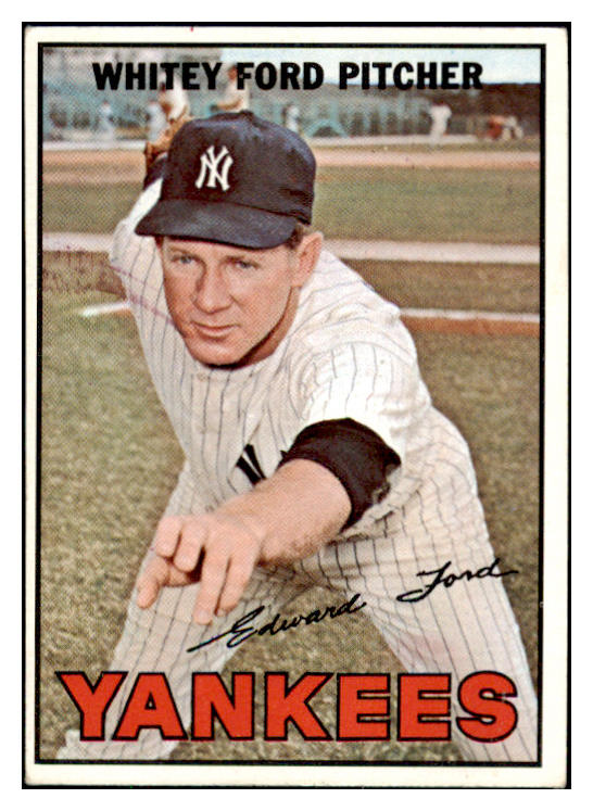 1967 Topps Baseball #005 Whitey Ford Yankees EX 473783 Kit Young Cards