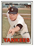 1967 Topps Baseball #005 Whitey Ford Yankees EX 473783 Kit Young Cards