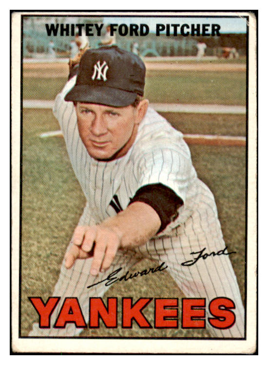 1967 Topps Baseball #005 Whitey Ford Yankees VG 473784 Kit Young Cards