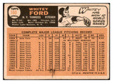 1966 Topps Baseball #160 Whitey Ford Yankees VG 473787 Kit Young Cards