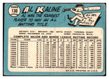 1965 Topps Baseball #130 Al Kaline Tigers VG 473788 Kit Young Cards