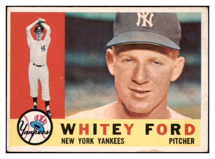 1960 Topps Baseball #035 Whitey Ford Yankees VG 473799 Kit Young Cards