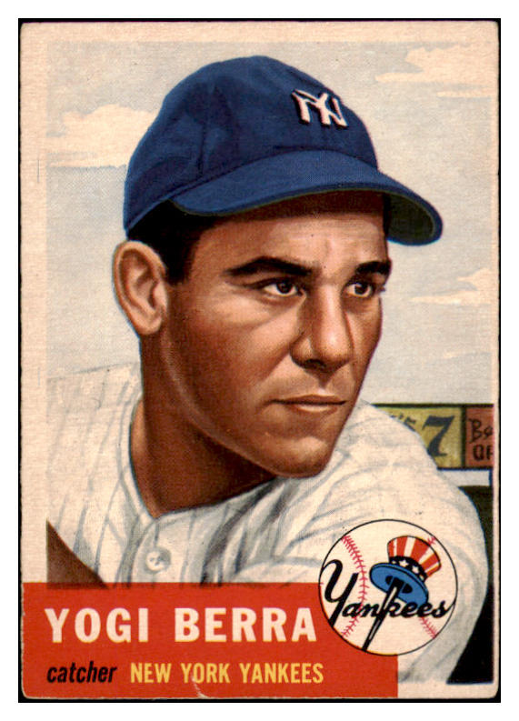 1953 Topps Baseball #104 Yogi Berra Yankees VG-EX 473827