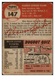 1953 Topps Baseball #147 Warren Spahn Braves VG 473828