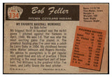 1955 Bowman Baseball #134 Bob Feller Indians VG 473856 Kit Young Cards
