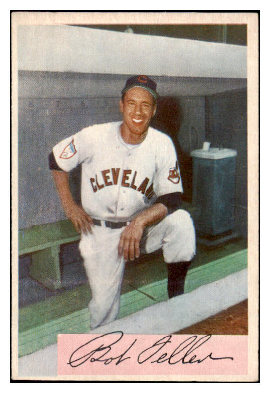 1954 Bowman Baseball #132 Bob Feller Indians EX+/EX-MT 473857 Kit Young Cards