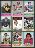 1974 Topps Complete Set EX+/EX-MT Staubach Bradshaw Unitas 473905