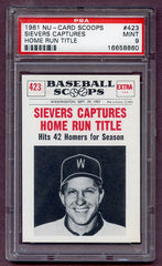 1961 Nu Card Scoops #423 Roy Sievers Senators PSA 9 MINT 473984
