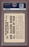 1961 Nu Card Scoops #466 Bob Allison Senators PSA 9 MINT 473986