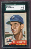 1953 Topps Baseball #086 Billy Martin Yankees SGC 55 VG-EX+ 474000