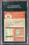 1953 Topps Baseball #086 Billy Martin Yankees SGC 55 VG-EX+ 474000