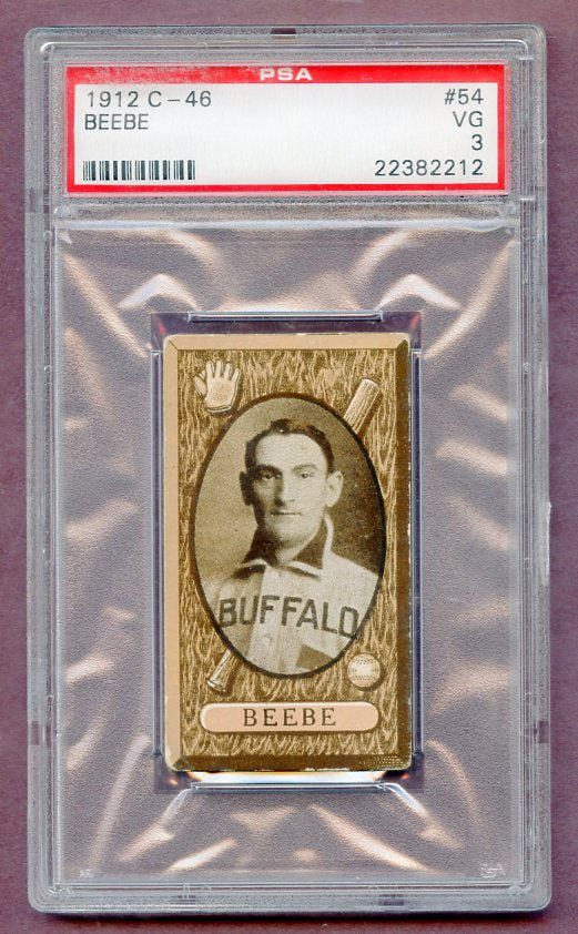 1912 C46 Imperial Tobacco #054 Fred Beebe Buffalo PSA 3 VG 474117
