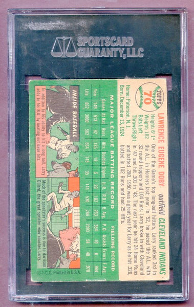 1954 Topps Baseball #070 Larry Doby Indians SGC 4.5 VG-EX+ 474161