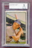 1953 Bowman Color Baseball #145 George Shuba Dodgers BVG 5 EX 474221