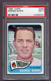 1965 Topps Baseball #348 George Banks Indians PSA 7 NM 474350