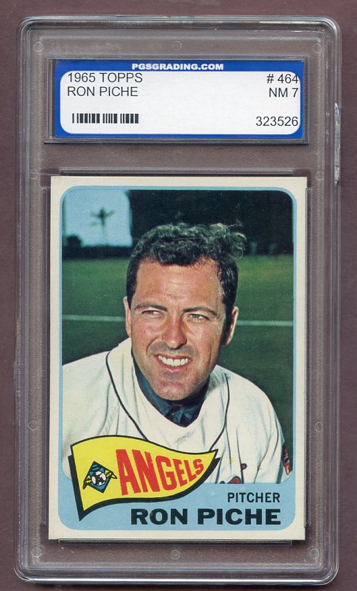 1965 Topps Baseball #464 Ron Piche Angels PGS 7 NM 474387