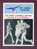1961 Fleer Basketball #058 Clyde Lovellette IA Hawks EX 474670