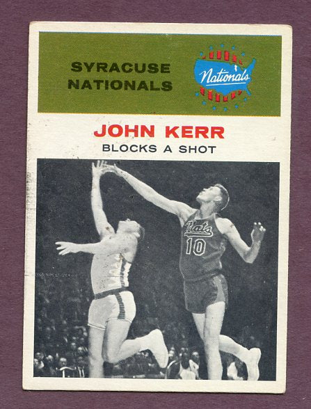 1961 Fleer Basketball #056 John Kerr IA Nationals EX 474671