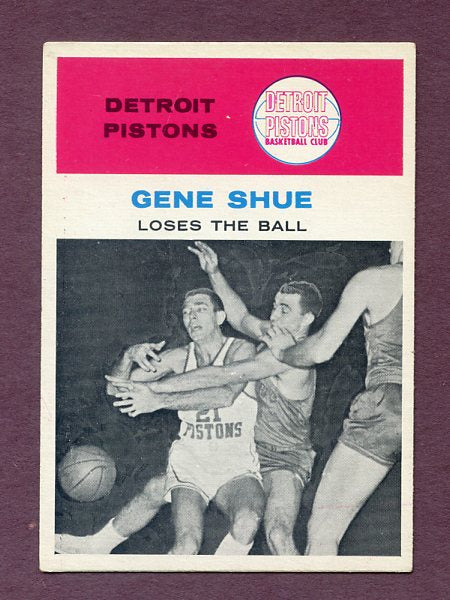 1961 Fleer Basketball #064 Gene Shue IA Pistons EX-MT 474702