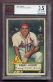 1952 Topps Baseball #111 Peanuts Lowrey Cardinals BVG 3.5 VG+ 474736