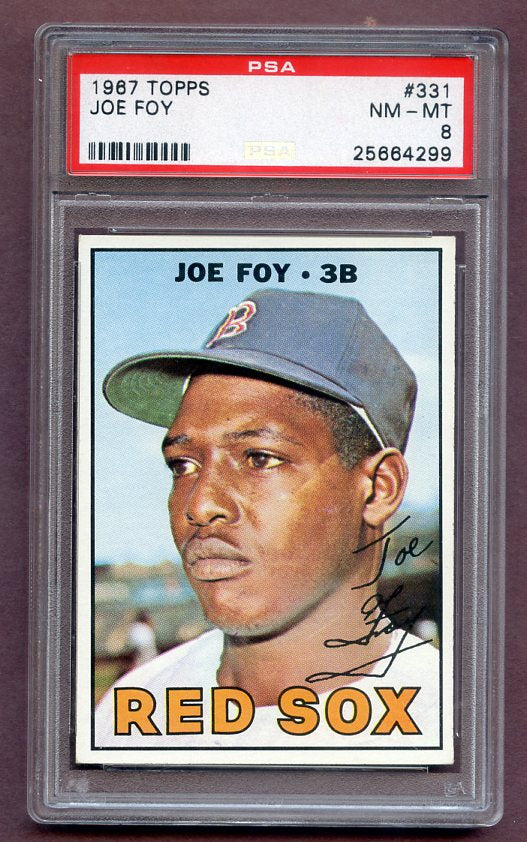 1967 Topps Baseball #331 Joe Foy Red Sox PSA 8 NM/MT 474748