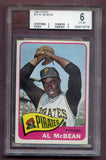 1965 Topps Baseball #025 Al Mcbean Pirates BVG 6 EX-MT 474827