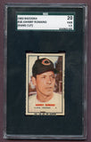 1963 Bazooka Baseball #018 Johnny Romano Indians SGC 20 FR ink back 474942