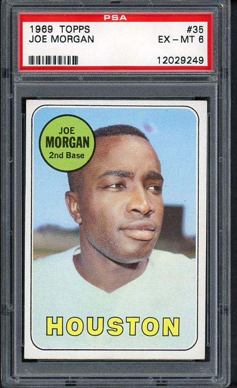 1969 Topps Baseball #035 Joe Morgan Astros PSA 6 EX-MT 475101