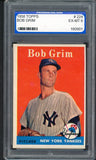 1958 Topps Baseball #224 Bob Grim Yankees PGS 6 EX-MT 475151