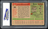 1955 Topps Baseball #050 Jackie Robinson Dodgers CHAMPS 6 EX-MT 475155