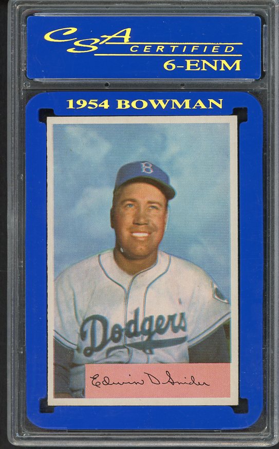 1954 Bowman Baseball #170 Duke Snider Dodgers CSA 6 EX-MT 475156