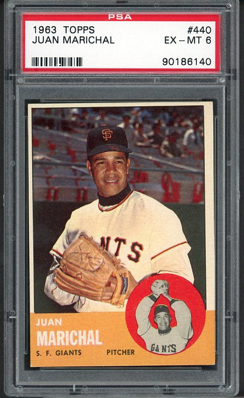 1963 Topps Baseball #440 Juan Marichal Giants PSA 6 EX-MT 475252