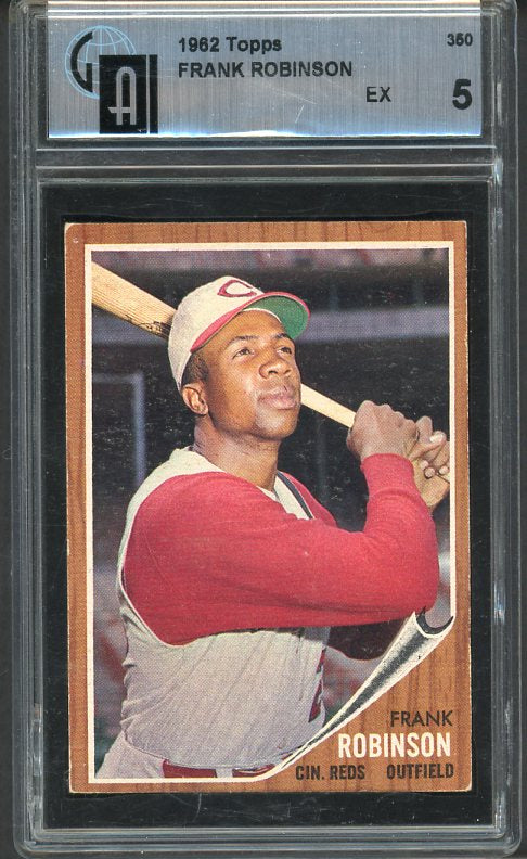 1962 Topps Baseball #350 Frank Robinson Reds GAI 5 EX 475336
