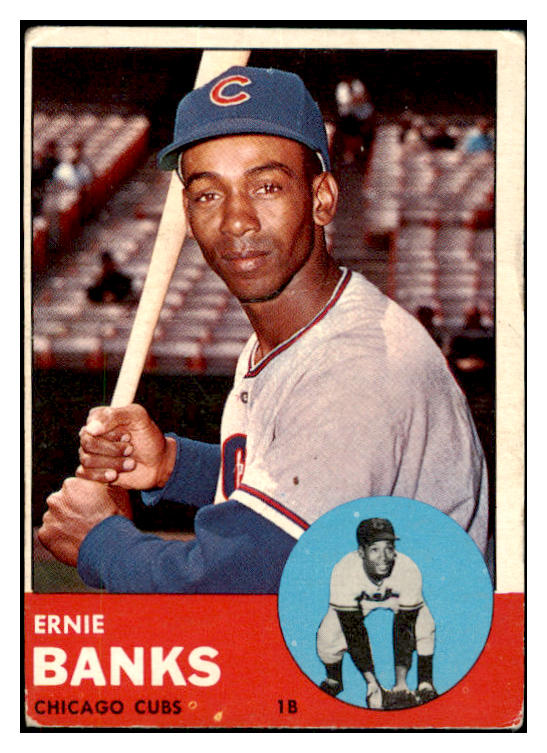 1963 Topps Baseball #380 Ernie Banks Cubs VG 475369