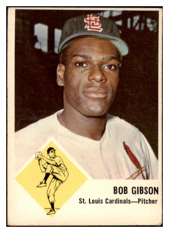 1963 Fleer Baseball #061 Bob Gibson Cardinals VG-EX 475385