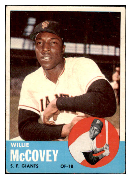 1963 Topps Baseball #490 Willie McCovey Giants VG-EX 475399