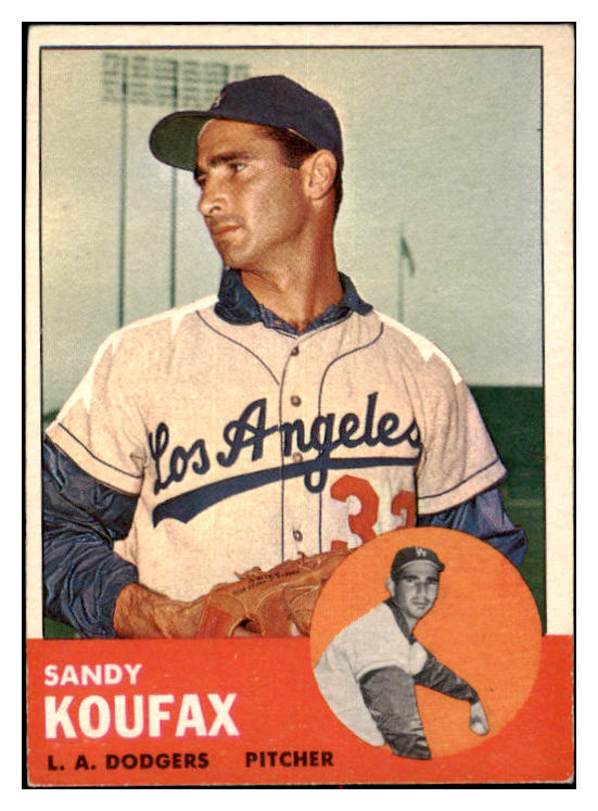 1963 Topps Baseball #210 Sandy Koufax Dodgers VG-EX 475402