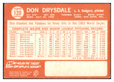 1964 Topps Baseball #120 Don Drysdale Dodgers VG-EX 475413