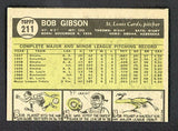 1961 Topps Baseball #211 Bob Gibson Cardinals VG-EX 475416