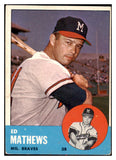 1963 Topps Baseball #275 Eddie Mathews Braves VG-EX 475421